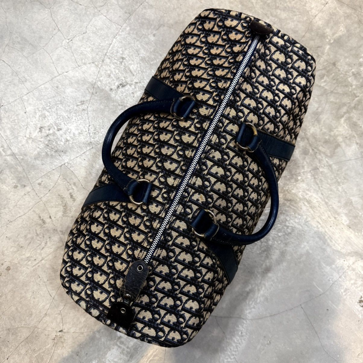 Christian Dior Monsieur Vtg 70s Christian Dior "Bagages" Trotter Monogram Boston 45 Size 44 - 5 Thumbnail