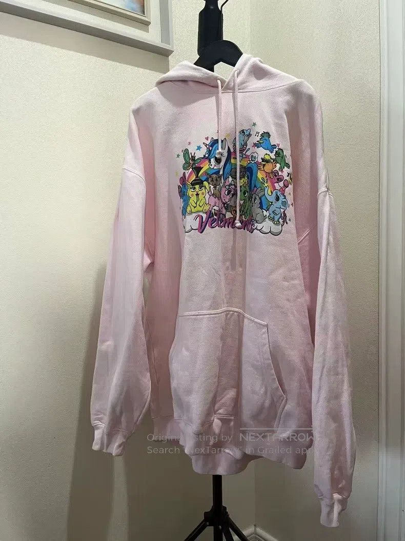 Vetements Vetements Pink My Little Pony Unicorn Hooded Sweatshirt Size US XS / EU 42 / 0 - 1 Thumbnail