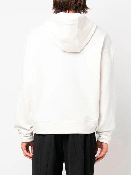 Jil Sander o1mt1gz0824 Logo Sweatshirt Hoodie in Natural Size M / US 6-8 / IT 42-44 - 4 Thumbnail
