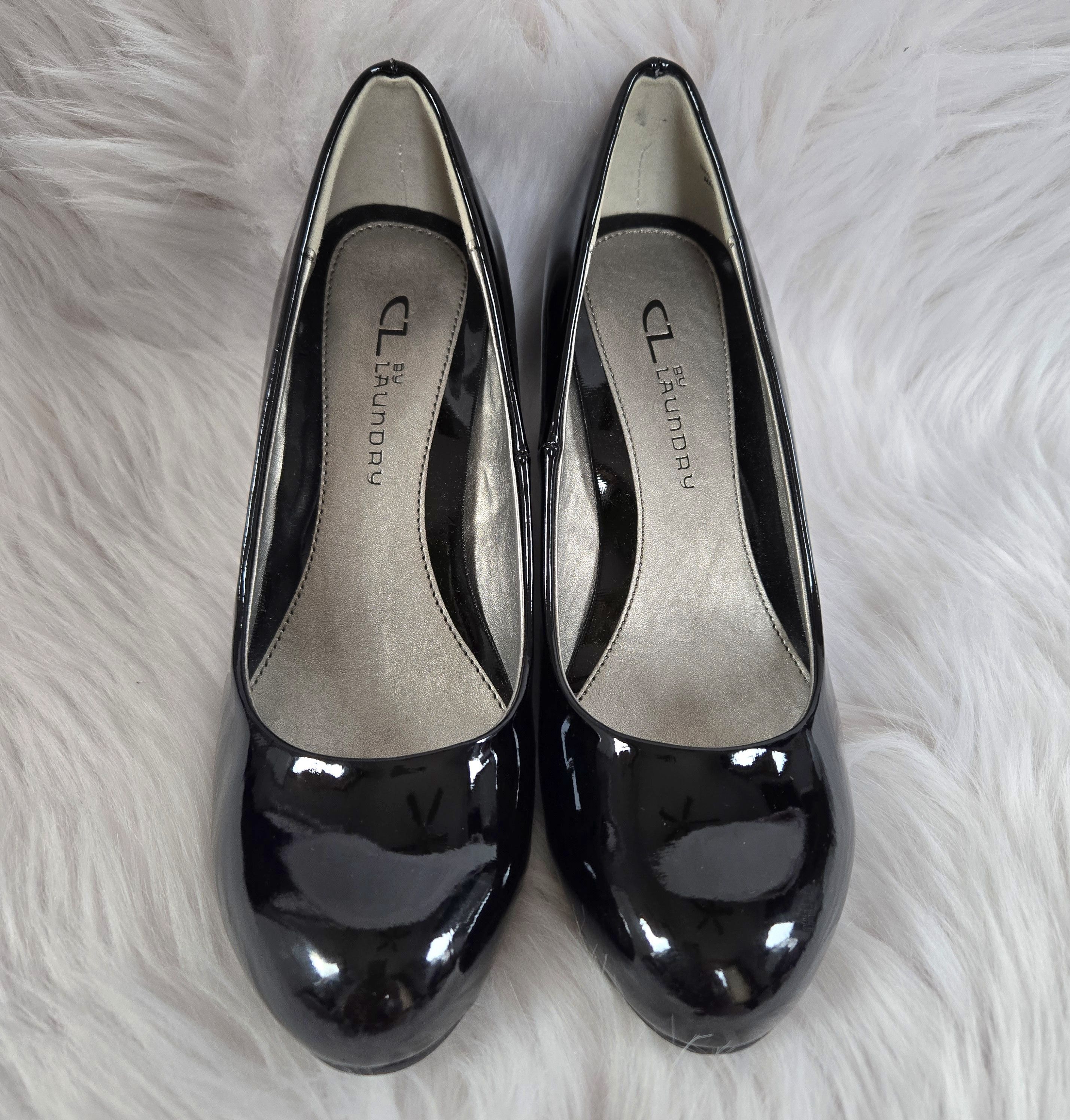 Chinese Laundry CHINESE LAUNDRY Nima Black Patent Wedge Pump Size 6.5 Size US 6.5 / IT 36.5 - 2 Thumbnail
