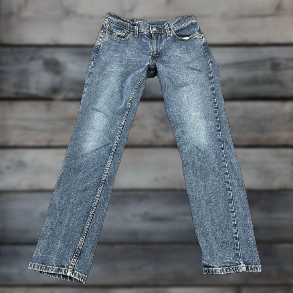 Levi's Levi’s 511 Jeans Men 29x30 Blue Skinny Fit Medium Wash Stretch Denim Cotton Slim Regular Zip Pockets Logo Zipper Vintage No Size US 29 - 1 Thumbnail
