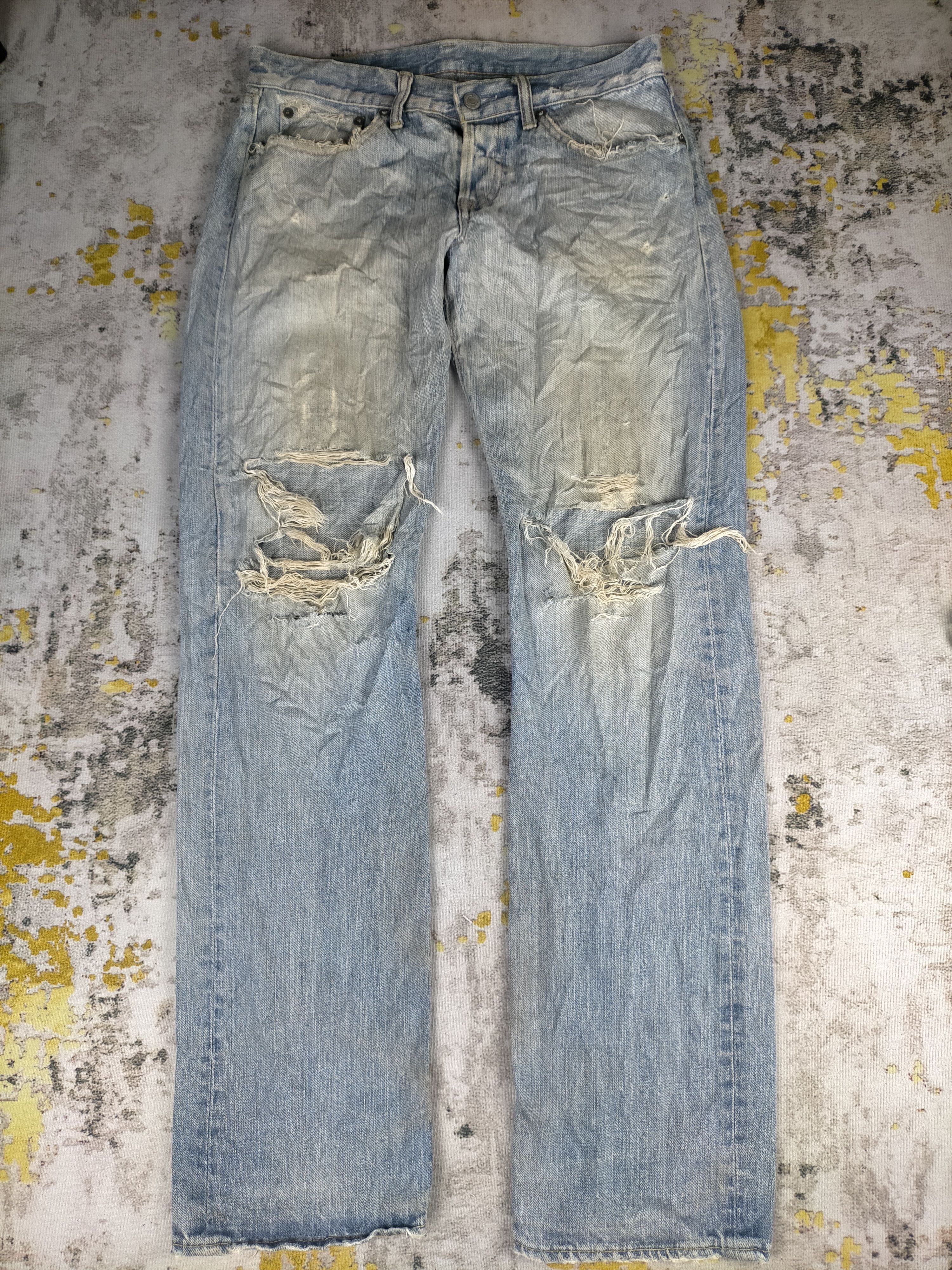 Eternal 90s Eternal Mudwash Thrashed Distressed Jeans Size US 30 / EU 46 - 1 Thumbnail