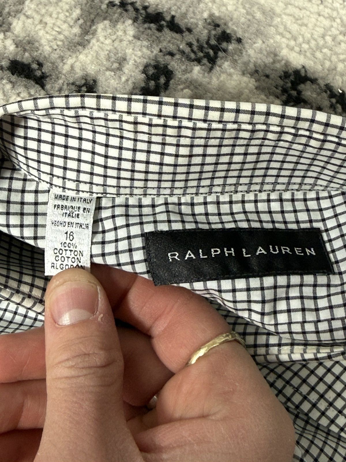 Ralph Lauren Vintage Ralph Lauren Checkered Button Up Shirt Size US XL / EU 56 / 4 - 3 Thumbnail