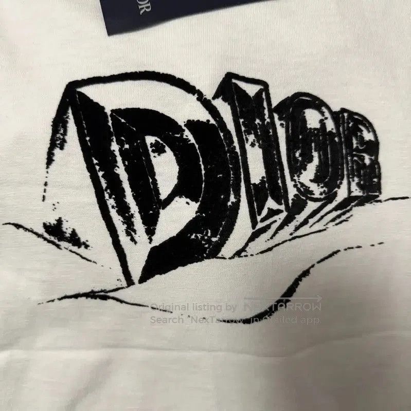 Dior Dior Men's White Cotton Logo T-Shirt . Size US M / EU 48-50 / 2 - 5 Thumbnail