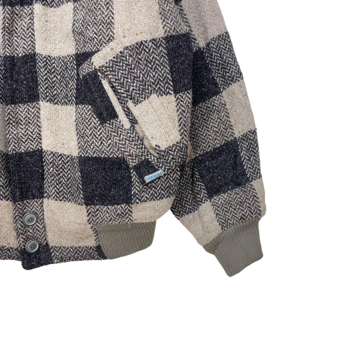 Autumn Cashmere × Carrera 💥Vintage Carrera Bomber Checked Wool Jacket Size US L / EU 52-54 / 3 - 5 Thumbnail