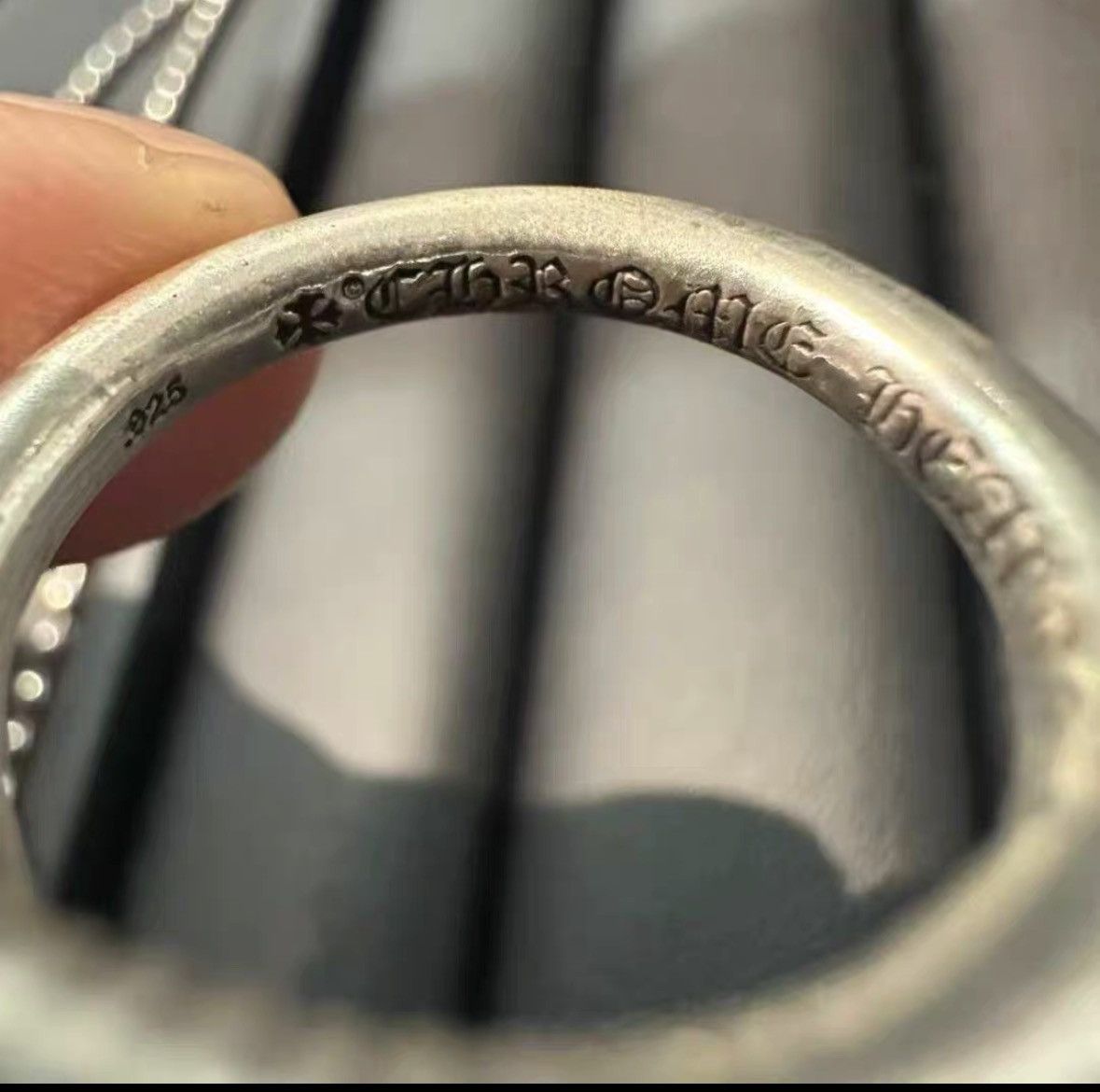 Chrome Hearts Chrome Hearts Silver Diamond Nail Ring. Size ONE SIZE - 4 Thumbnail
