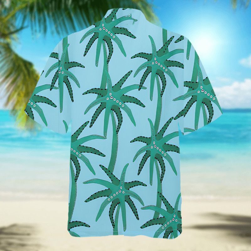The Unbranded Brand Palm Trees Star La Chemise Jean poplin shirt Size US L / EU 52-54 / 3 - 4 Thumbnail