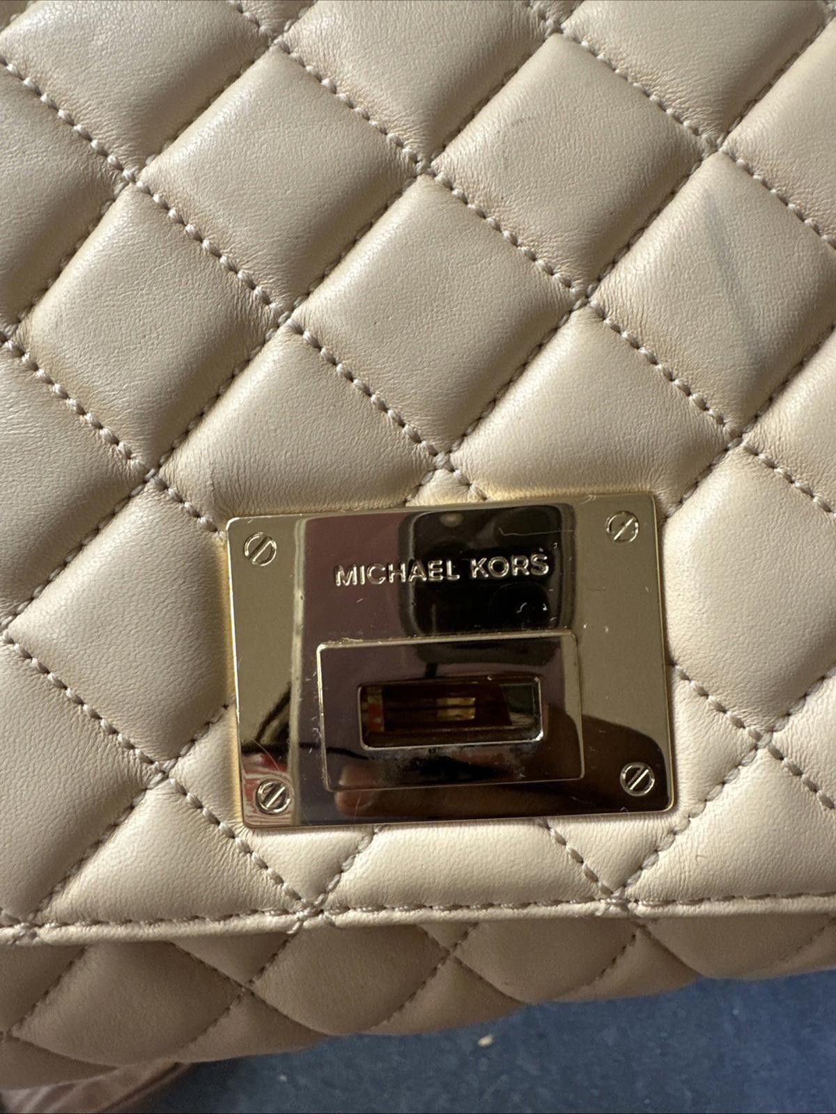 Michael Kors Michael Kors Women Vivianne Leather Quilt Chain Crossbody Size ONE SIZE - 6 Thumbnail