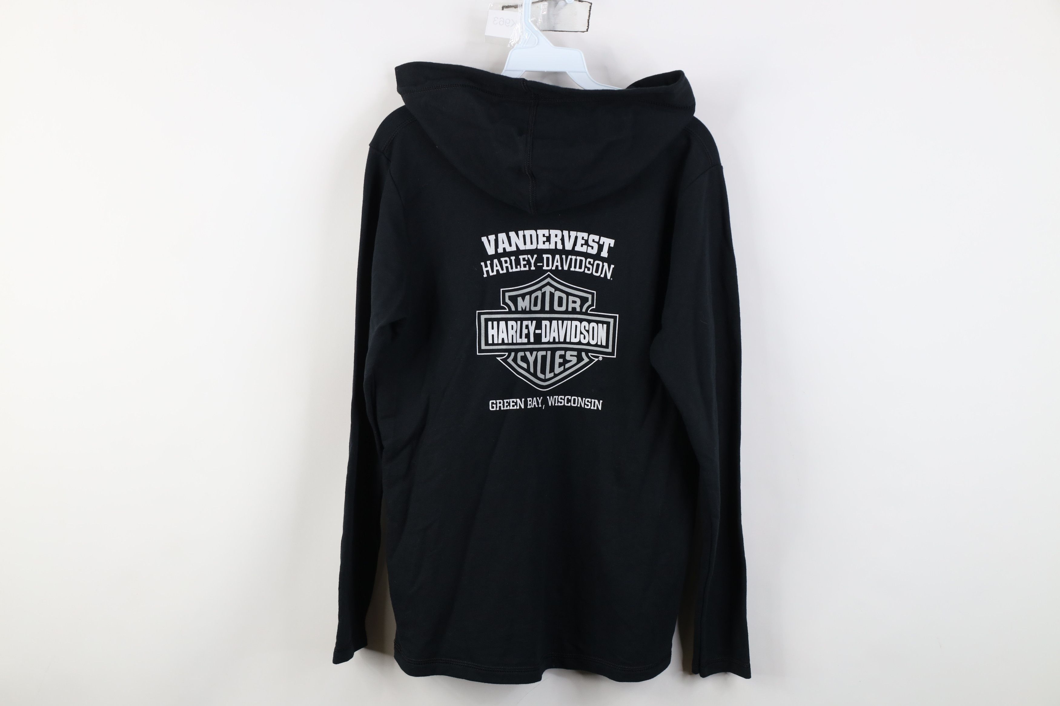 Harley Davidson Vintage Y2K Harley Davidson Terry Babydoll Hoodie Sweatshirt Size M / US 6-8 / IT 42-44 - 14 Thumbnail