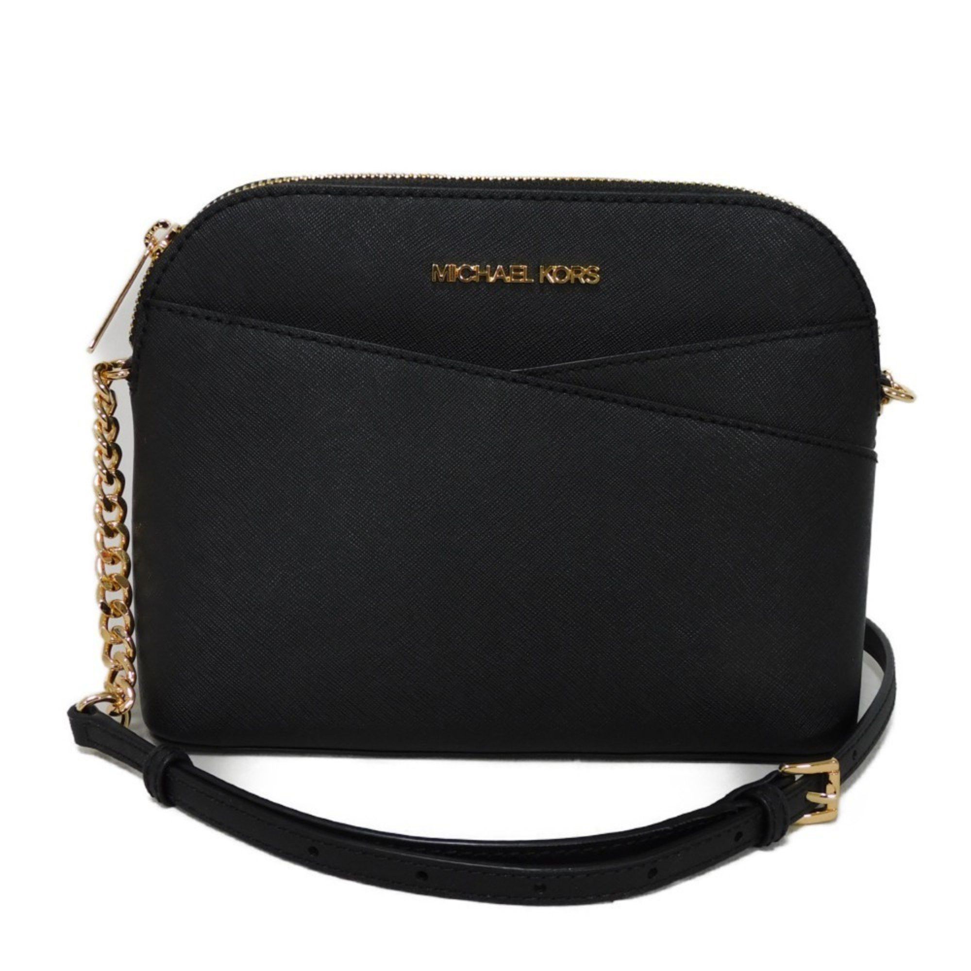 Michael Kors Shoulder Bag Jet Set Crossbody Unused Metal Black 35F1Gtvc6T Women's