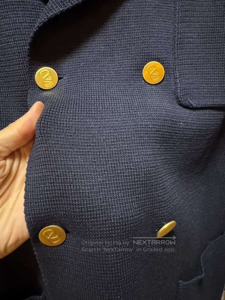 Valentino Valentino Double-row button-down logo casual jacket Size S / US 4 / IT 40 - 3 Thumbnail