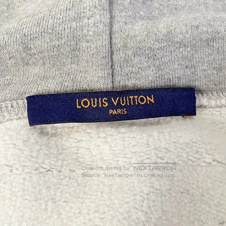 Louis Vuitton LV Gray Printed Hoodie Sweatshirt. Size US L / EU 52-54 / 3 - 6 Thumbnail