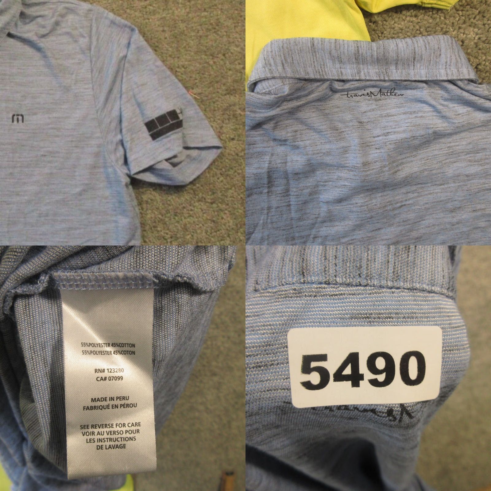TravisMathew Travis Mathew Polo Shirt Men XL Blue Yellow Lot Embroidered Shoulder Golf Shirt Shirt Mens XL Blue Colorful Classic Outdoor Sports Two Pack Polo Size US XL / EU 56 / 4 - 9 Thumbnail