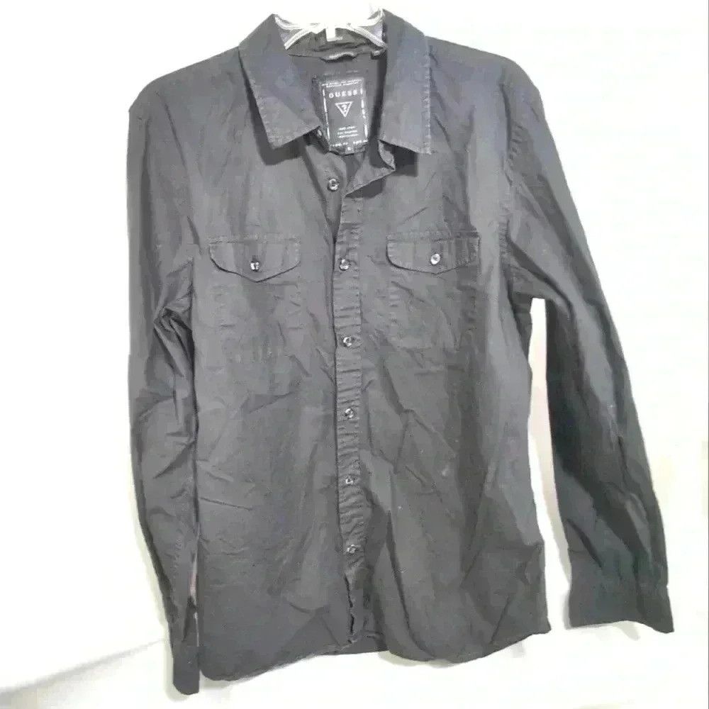 Guess Guess Logan Button down Black Men's Shirt sz Large Size US L / EU 52-54 / 3 - 1 Thumbnail