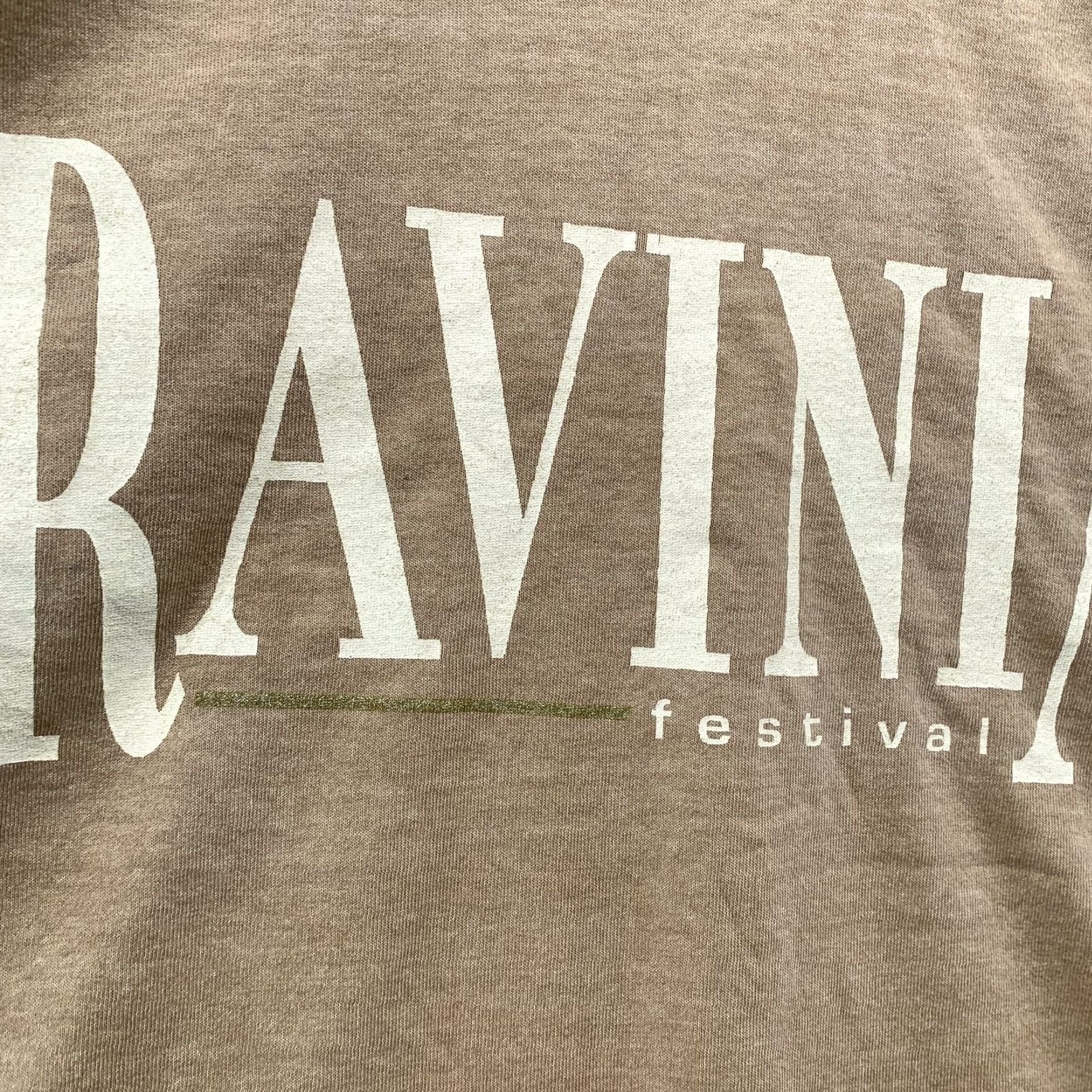 Fruit Of The Loom VINTAGE Ravinia Festival Shirt Mens 2XL Beige Cotton 90s Music USA Fruit of the Loom T-Shirt Short Sleeve Crew Neck 1980s-1990s Mens Size US XXL / EU 58 / 5 - 7 Thumbnail