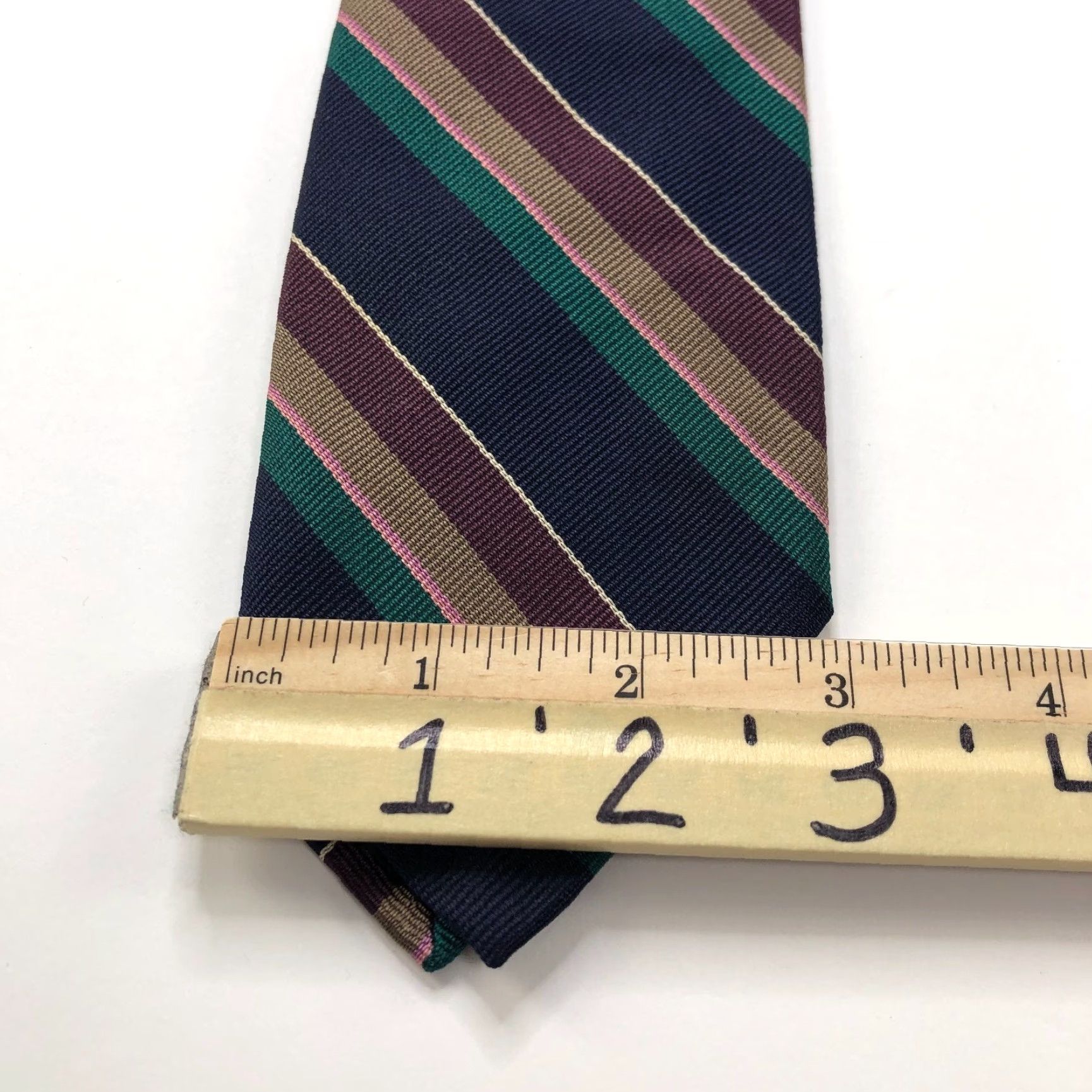 Robert Talbott Robert Talbott Best of Class 100% Silk Neck Tie Men’s Striped 3" / 56 In Size ONE SIZE - 4 Thumbnail