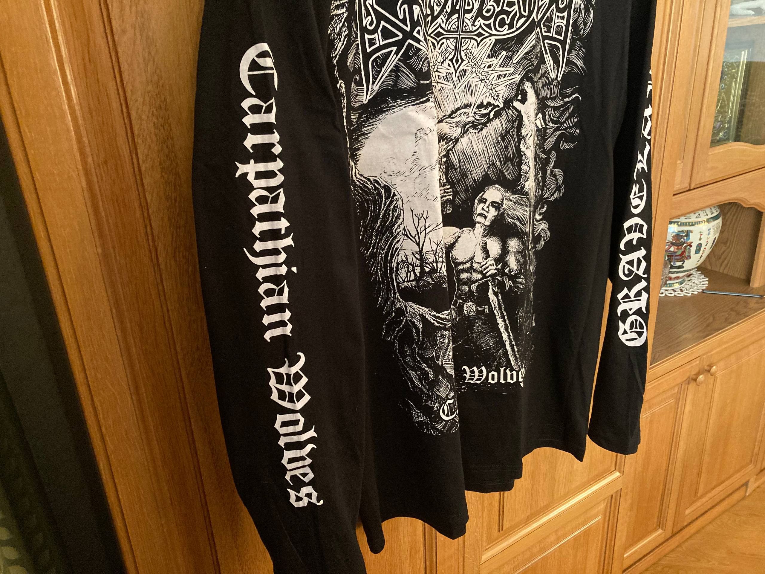 Band Tees Long Sleeve Graveland - Wolves - Black metal band Size US L / EU 52-54 / 3 - 5 Thumbnail