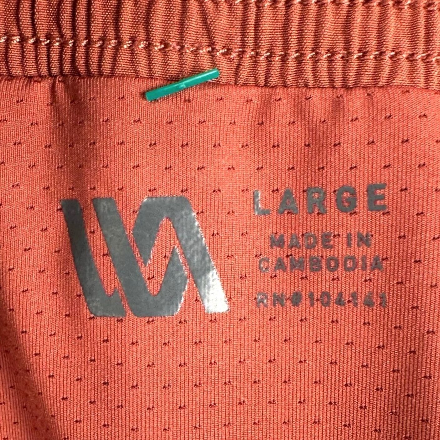 Vintage VRST Mens Large Orange Running Shorts Athletic Drawstring Stretch Pockets Size US 33 - 3 Thumbnail