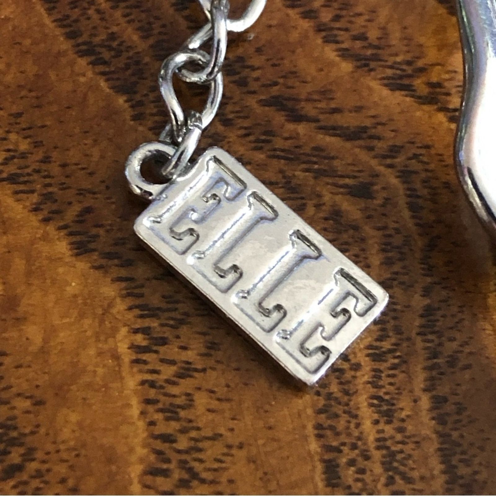 Jewelry Elle silver plated hammered link chain necklace Size ONE SIZE - 10 Thumbnail