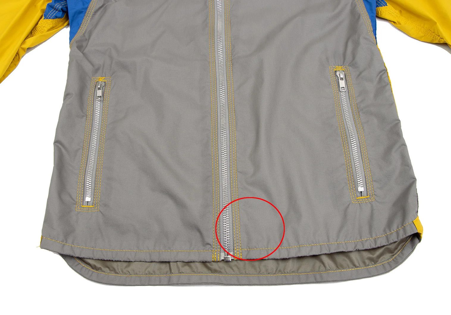 Junya Watanabe Windstopper Nylon Mountain Parka in Yellow, Blue, Grey Size US XS / EU 42 / 0 - 9 Thumbnail