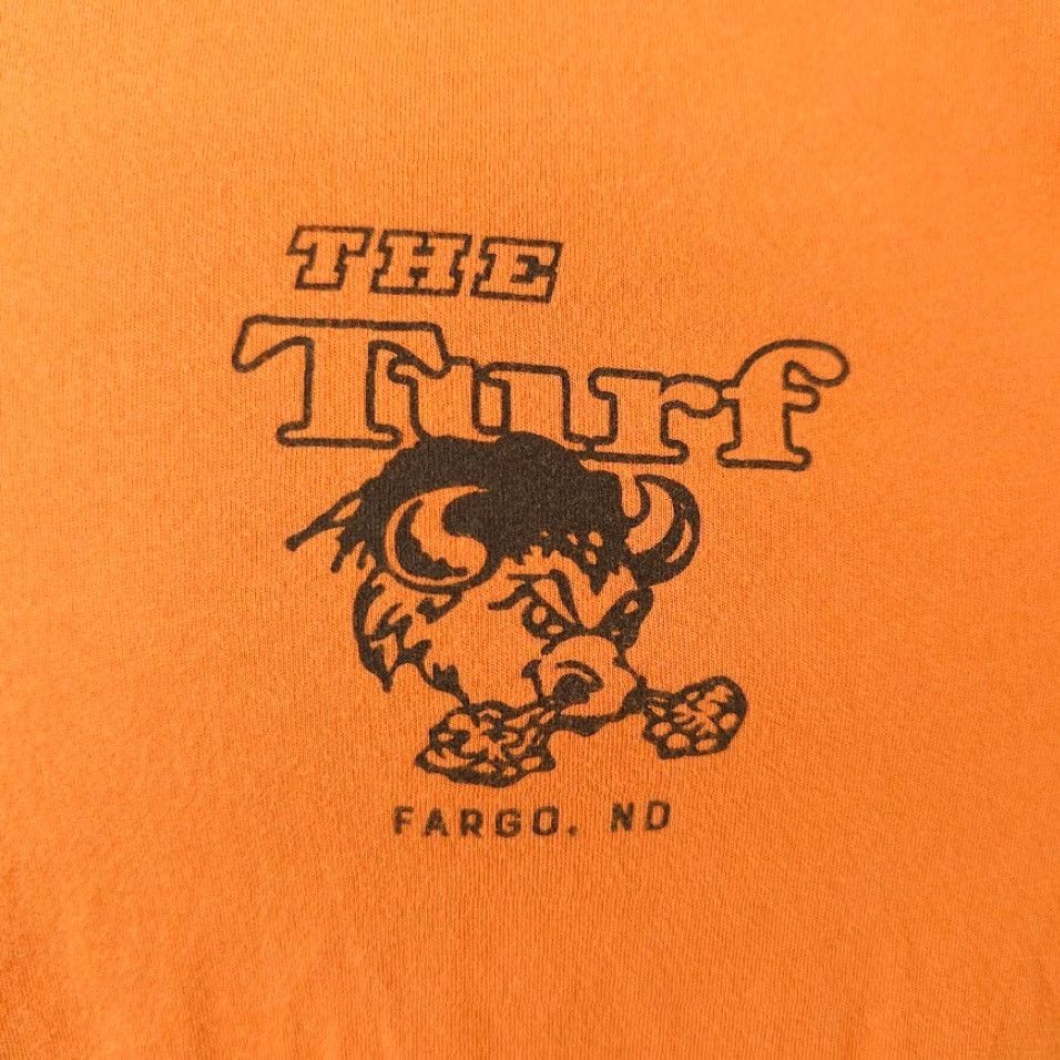 Vintage The Bison Turf T Shirt Mens Large Orange Fargo North Dakota T-Shirt Crew Neck Short Sleeve Cotton Bella + Canvas Vintage? No Size US L / EU 52-54 / 3 - 3 Thumbnail