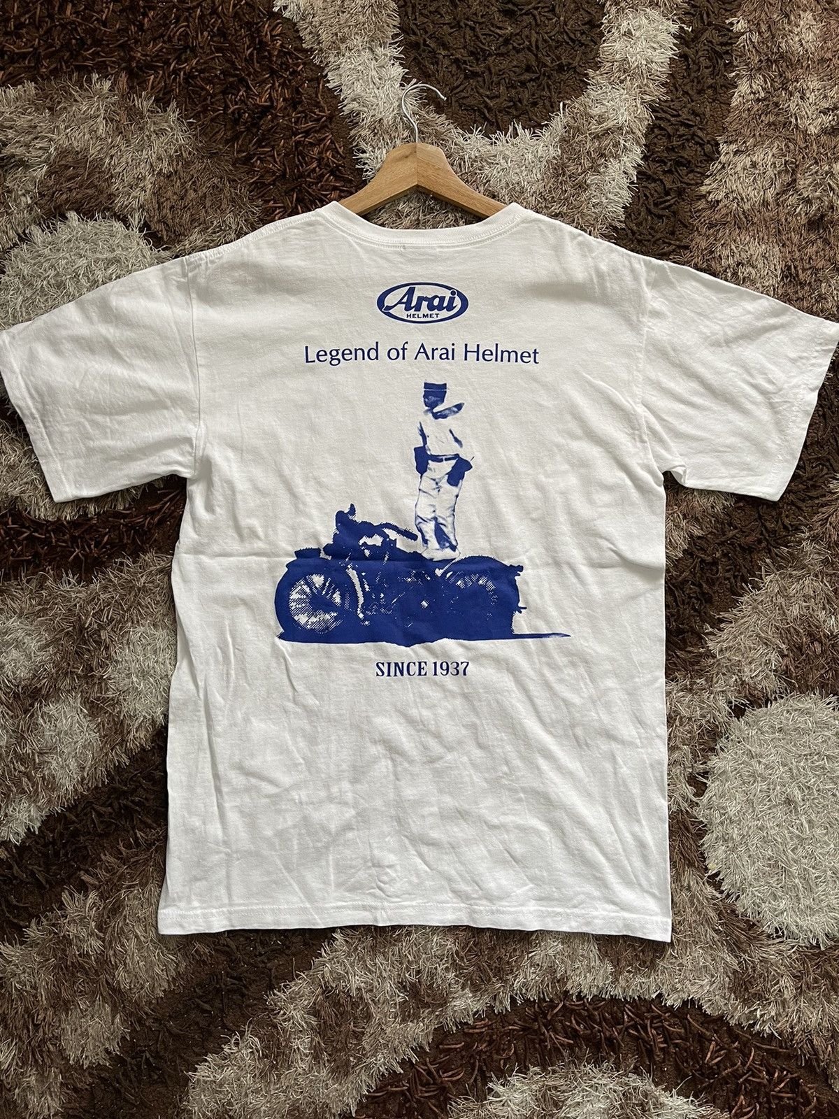 VINTAGE LEGEND OF ARAI HELMET TEE VERY RARE