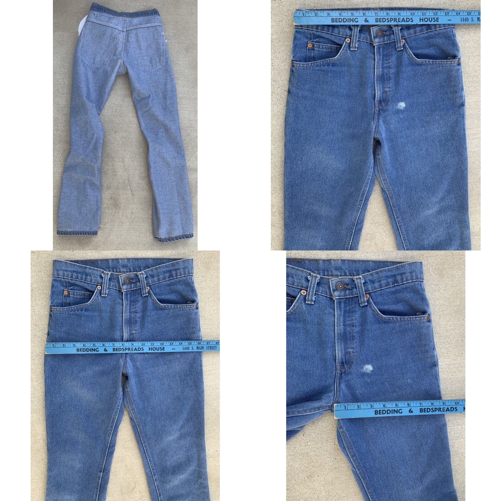 Levi's VINTAGE Levi’s Orange Tab Jeans SF 207 28 Waist 31.5 Inseam 70s 1970s Levis Rockabilly Denim Blue Jeans Mens Womens Size 28" / US 6 / IT 42 - 11 Thumbnail