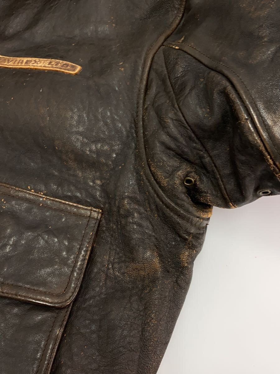 Avirex Avirex Plain Leather Flight Jacket Brown Size US M / EU 48-50 / 2 - 7 Thumbnail