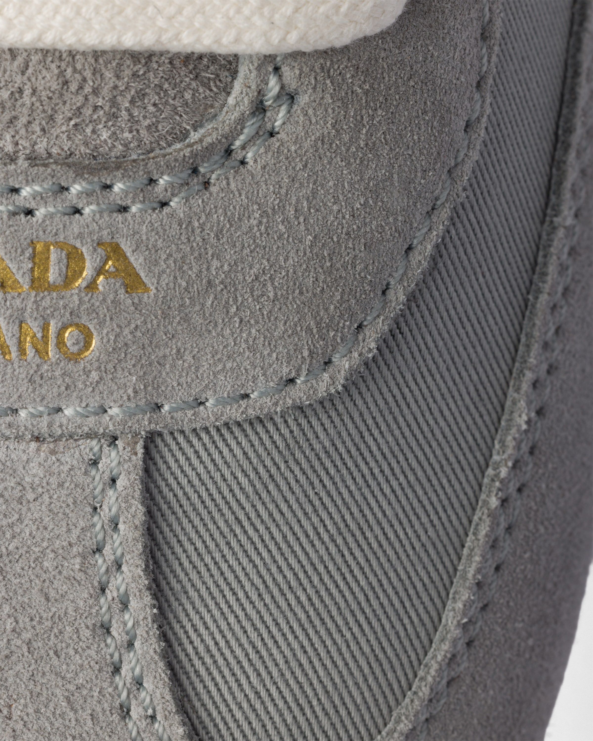 Prada o1la1rc1a0925 Suede And Fabric Sneakers in Grey Size US 8 / EU 41 - 5 Thumbnail