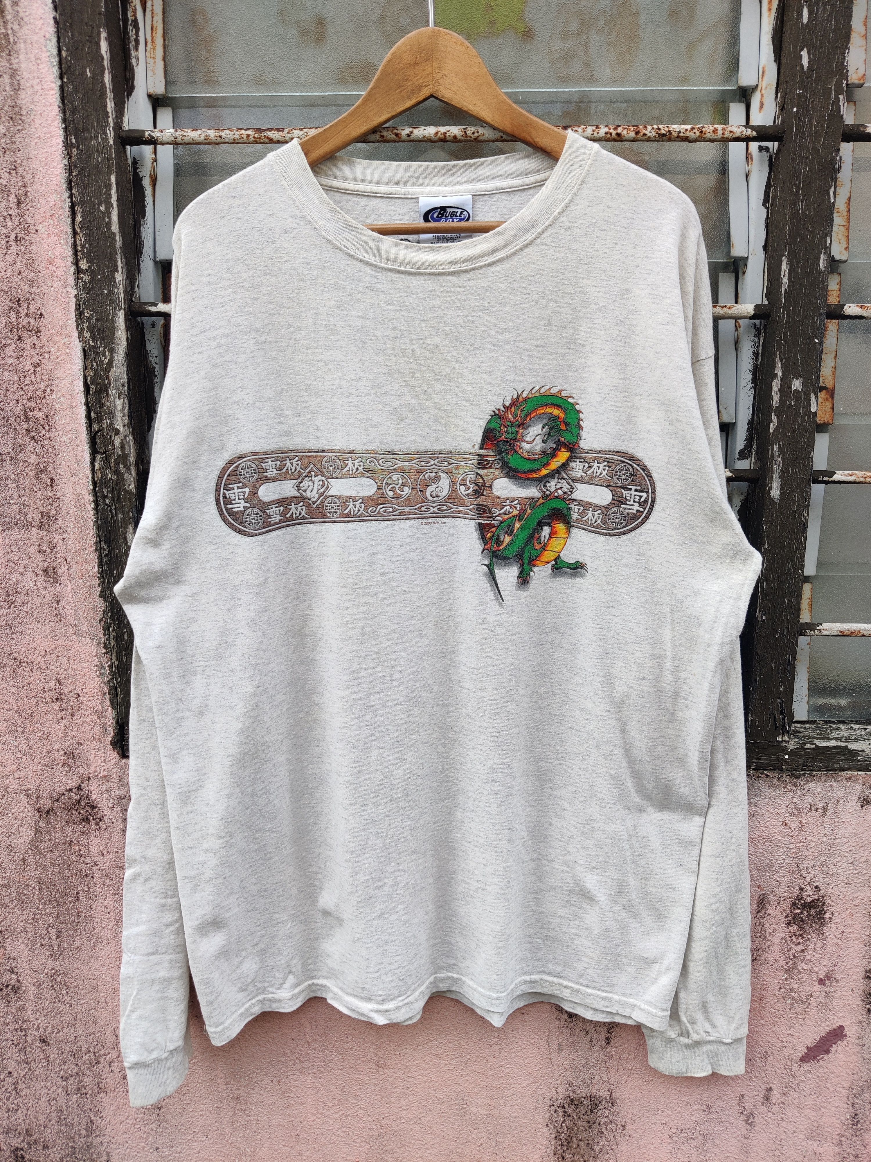 Bugle Boy 🔥Best Offer🔥 Vintage Bugle Boy Dragon Print Shirt Size US L / EU 52-54 / 3 - 2 Thumbnail