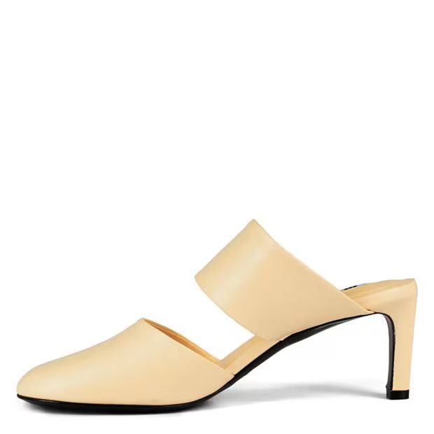 Jil Sander o1g2r1mq1024 Heeled Mules in Beige Size US 8 / IT 38 - 2 Thumbnail
