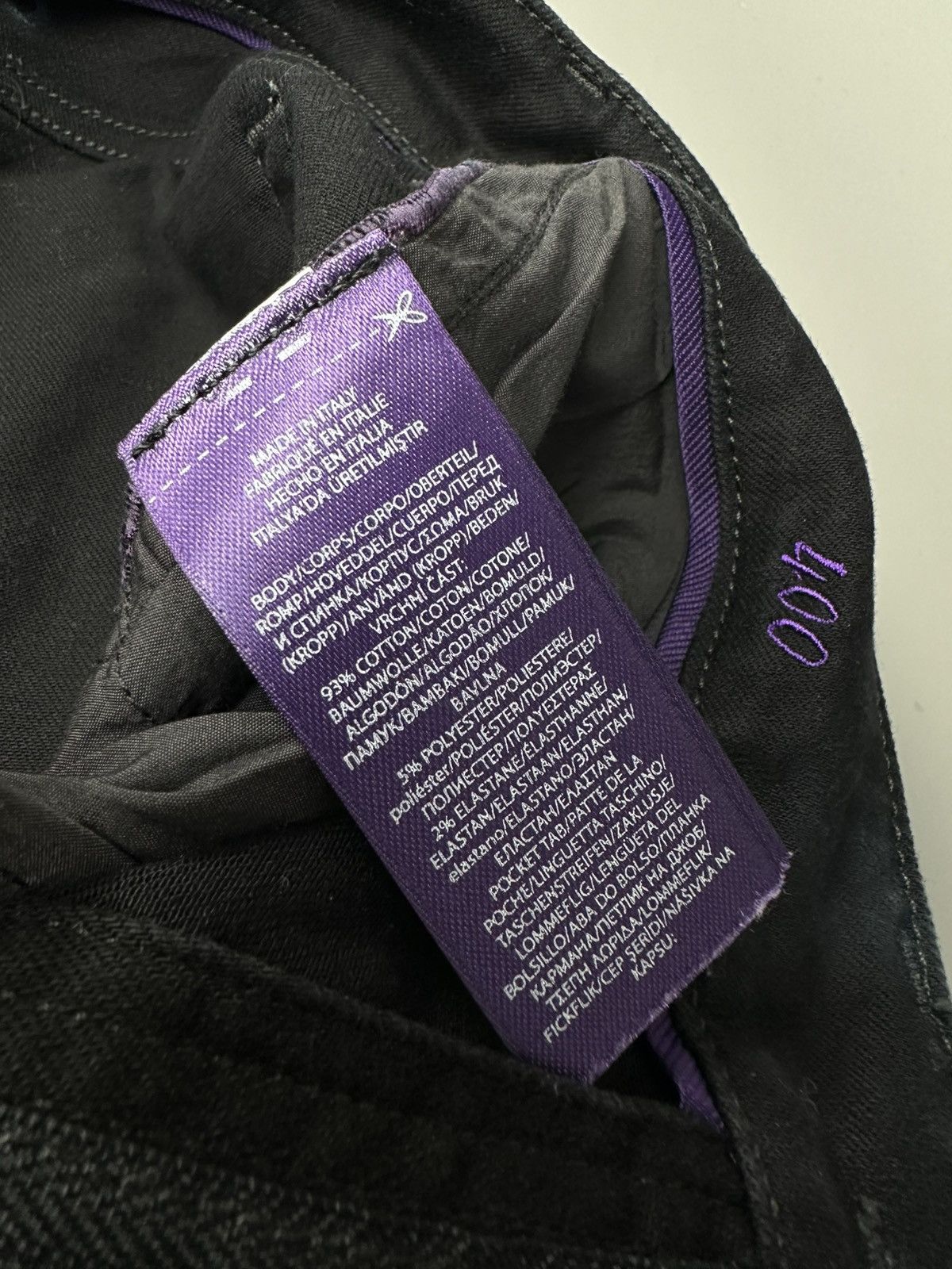 Ralph Lauren Purple Label Ralph Lauren - Purple Label - Slim Fit Jeans in Black Size US 28 / EU 44 - 12 Thumbnail
