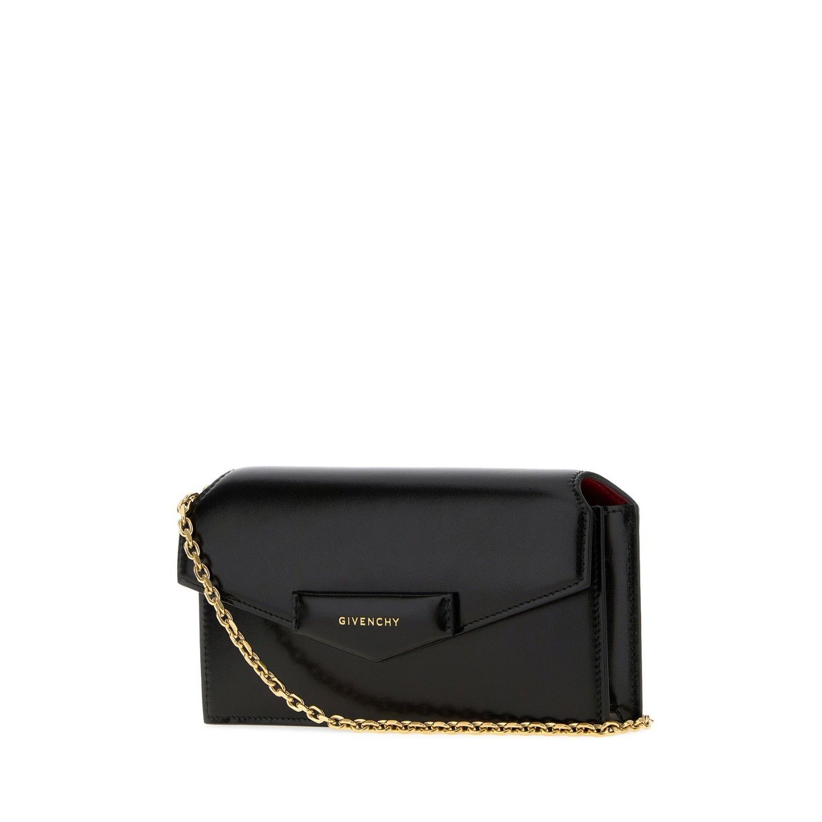 Givenchy GIVENCHY Antigona $1550 Black Box Leather Chain Wallet Bag N Size ONE SIZE - 2 Thumbnail