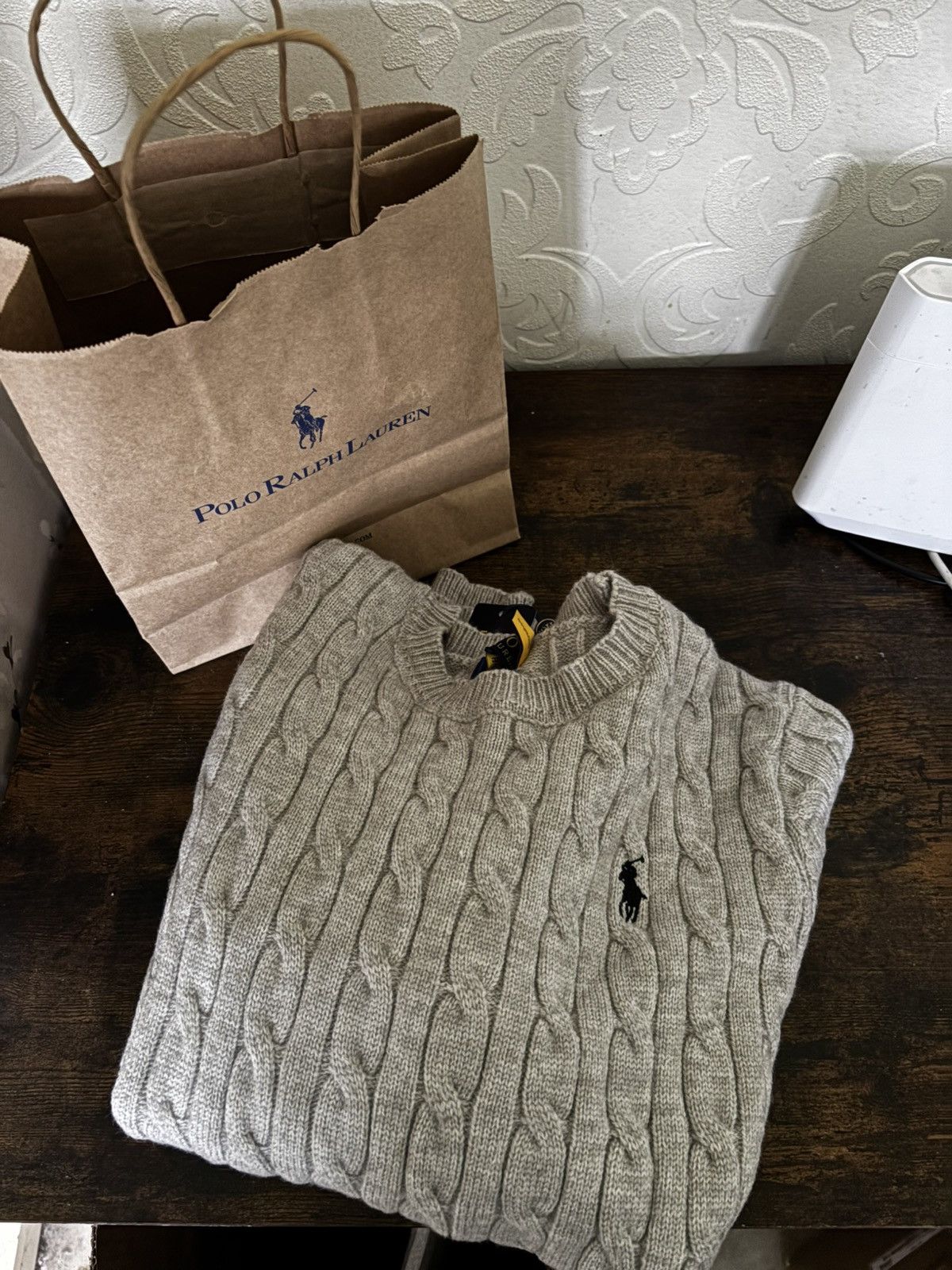 Ralph Lauren Ralph Lauren Cable Knit Size M (Unisex) 100% Cotton Jumper Size M / US 6-8 / IT 42-44 - 1 Thumbnail