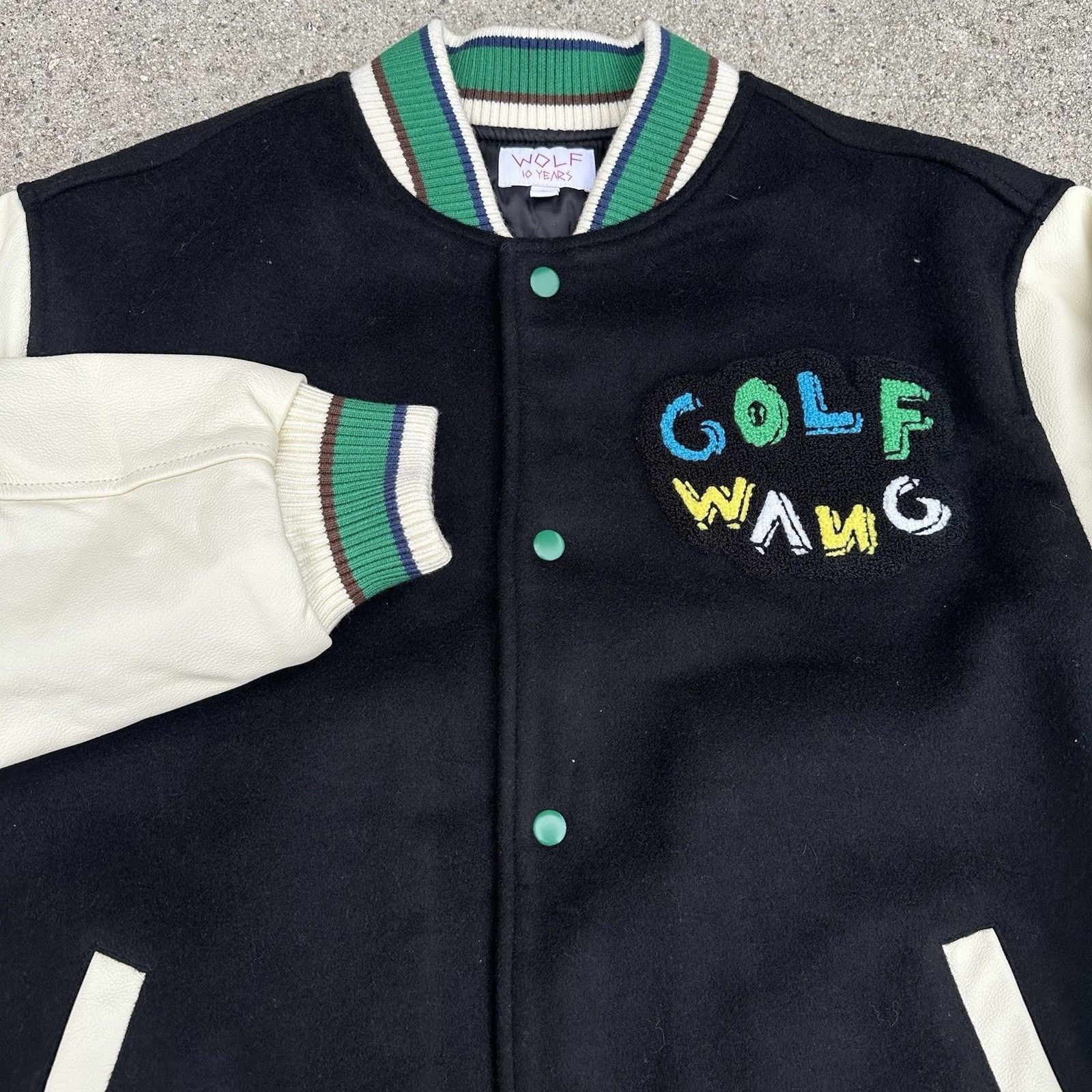 Golf Wang × Hypebeast × Tyler The Creator Golf Wang 10th Anniversary Letterman Varsity Jacket Size US L / EU 52-54 / 3 - 5 Thumbnail