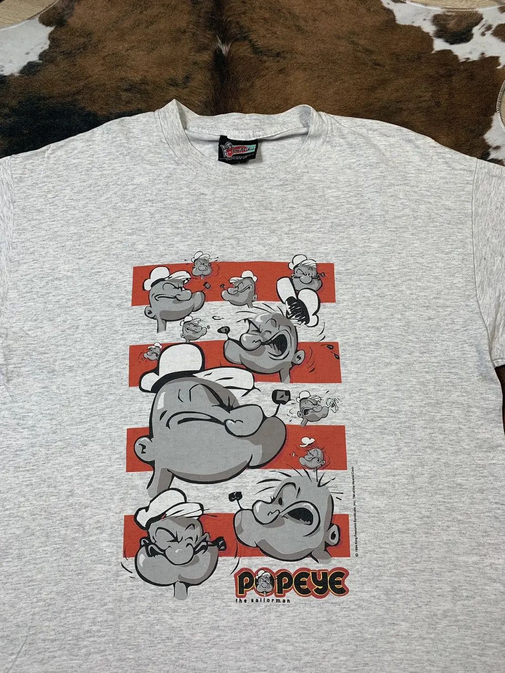 Cartoon Network × Vintage Vintage 1994 Popeye Cartoon Graphic Tee Movie 90s T Shirt Size US XL / EU 56 / 4 - 2 Thumbnail