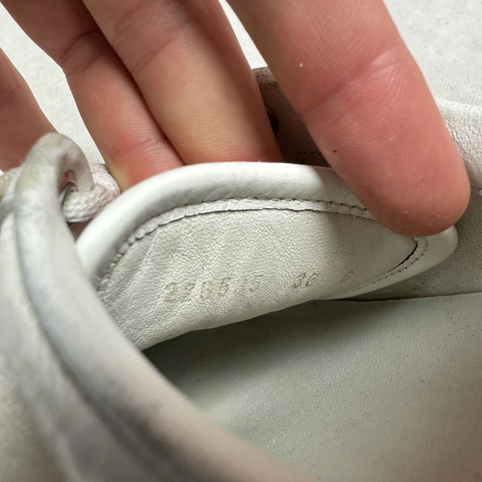 Gucci × Vintage Gucci White Leather Lace Up Sneakers Shoes 36 Size US 6 / IT 36 - 2 Thumbnail