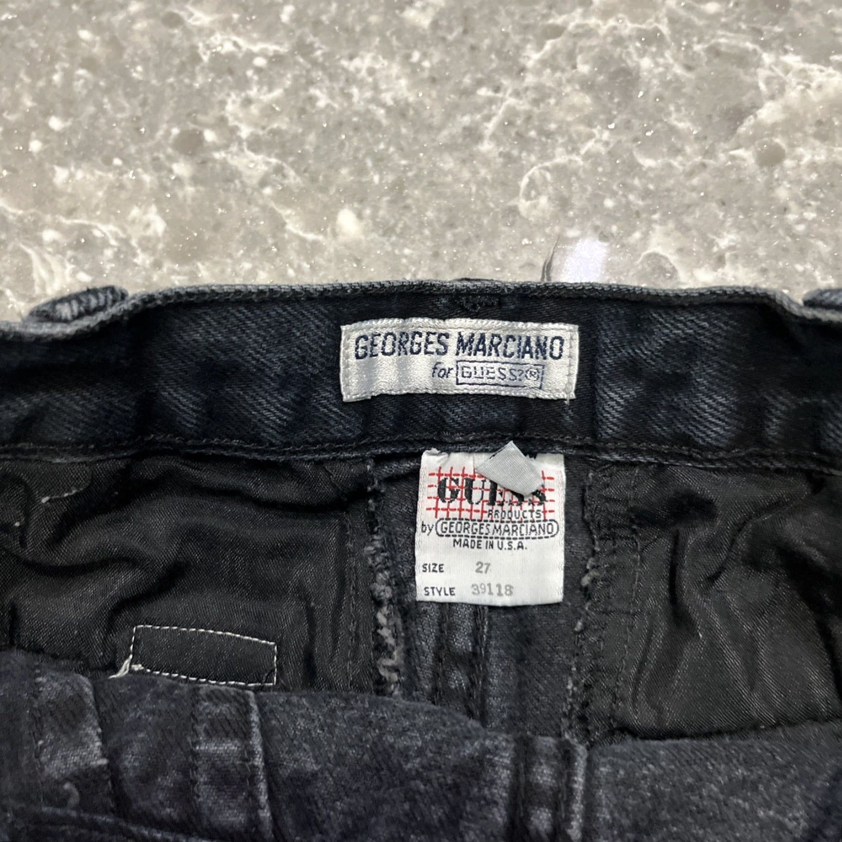 Guess VINTAGE Guess Georges Marciano Jeans Women 26x28 Zip Waist Acid Wash Y2K 90s Grunge Punk Rock Blue 5-Pocket Size 26" / US 2 / IT 38 - 3 Thumbnail