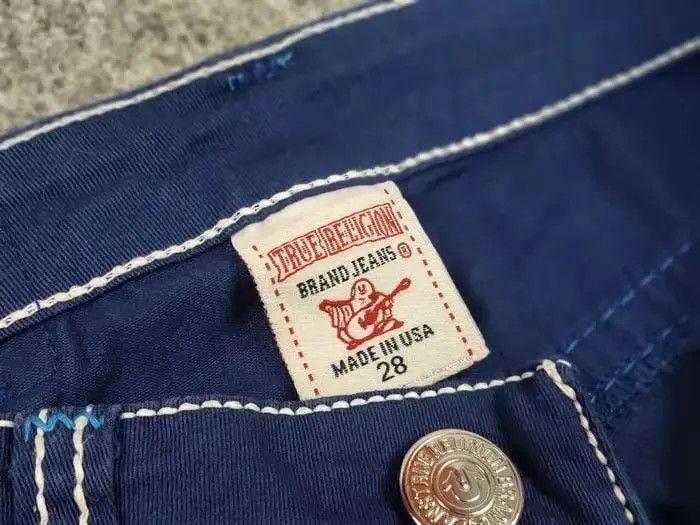 True Religion True Religion Geno Denim Slim Jeans Made in USA Y2K Style Size 28" / US 6 / IT 42 - 9 Thumbnail