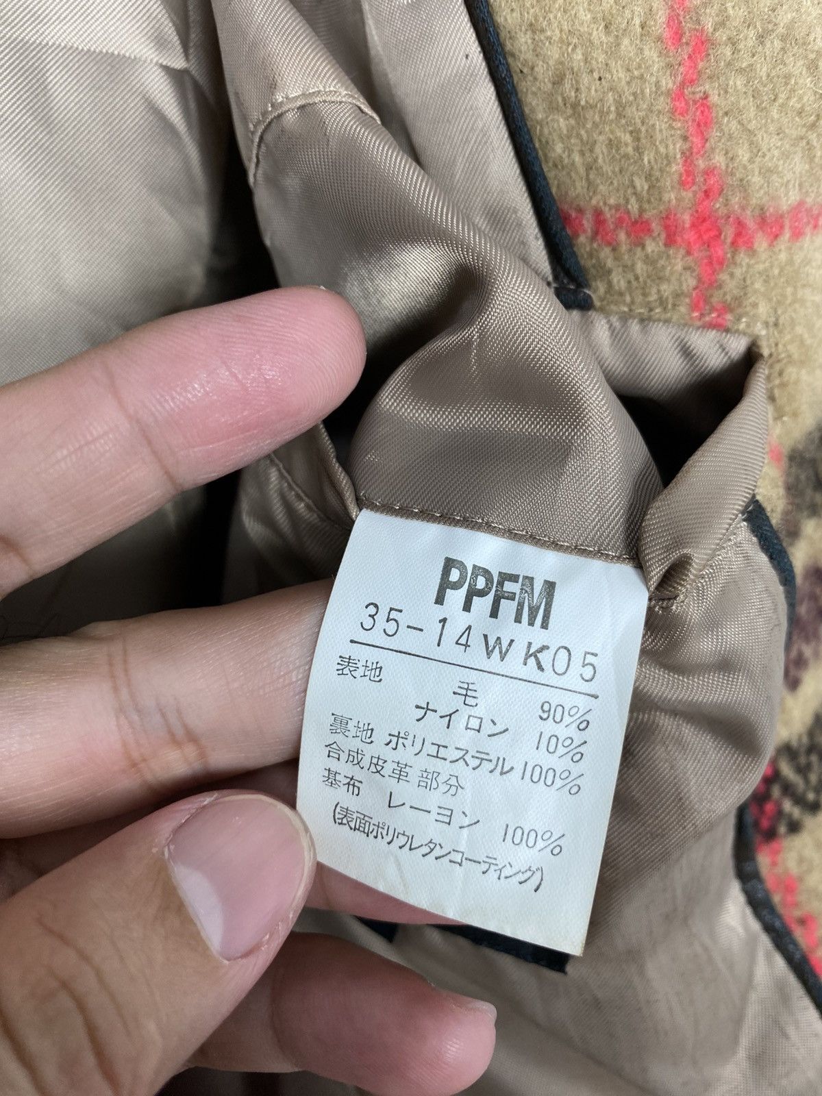 PPFM Rare‼️ Vintage Ppfm Double Collar Novacheck Wool Coat Japan Size US M / EU 48-50 / 2 - 8 Thumbnail