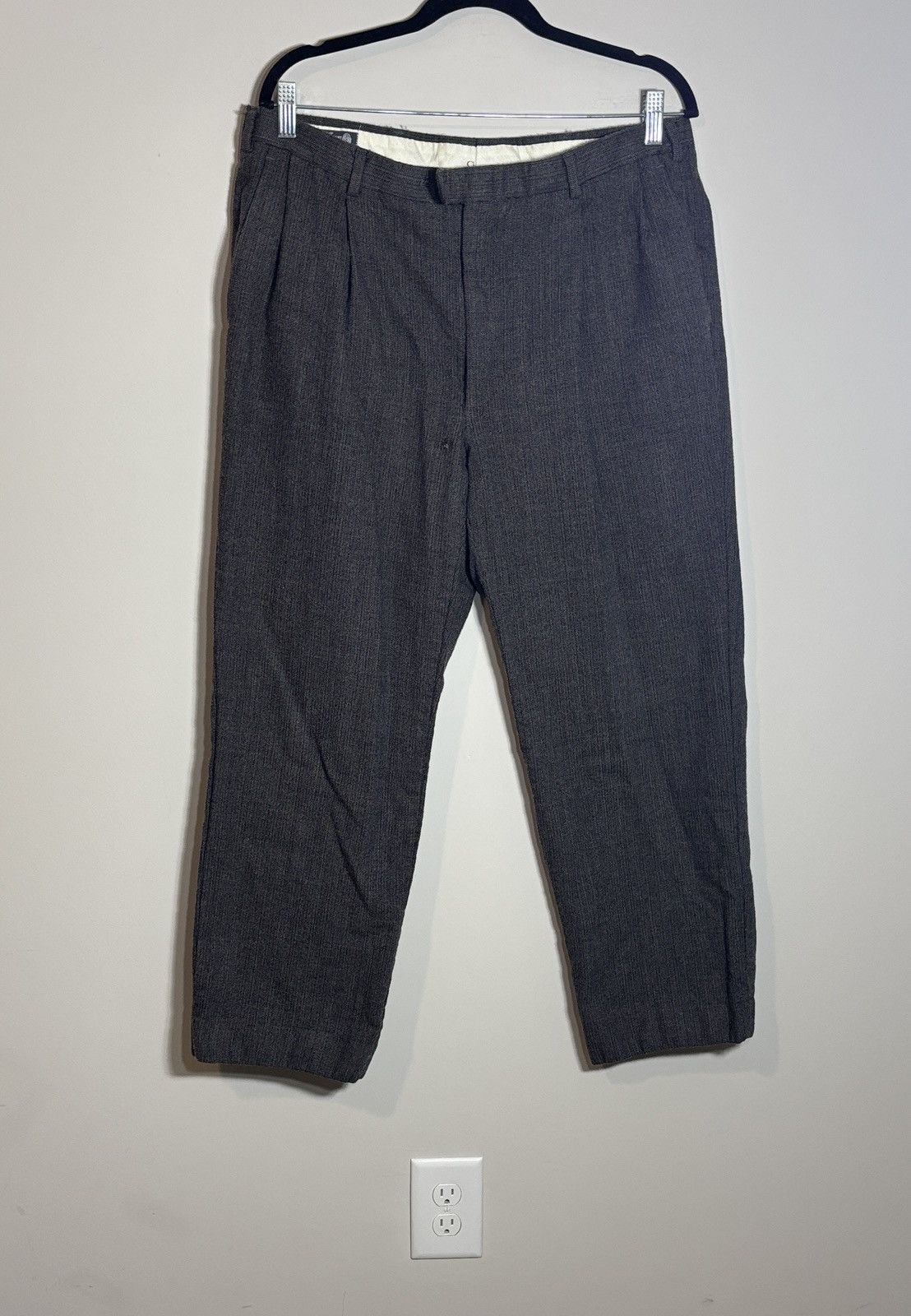 Dior Vintage Christian Dior Wool Trouser Pants 34x28 Size US 34 / EU 50 - 1 Thumbnail