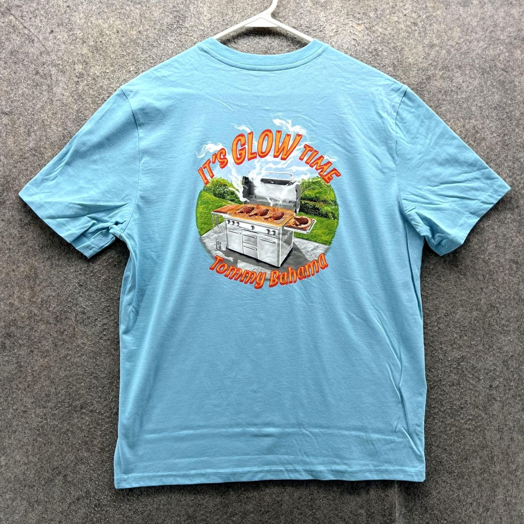 Tommy Bahama Tommy Bahama Shirt Mens S Blue Its Glow Time Marlin Logo Graphic Tee Casual Shirt Size US S / EU 44-46 / 1 - 7 Thumbnail