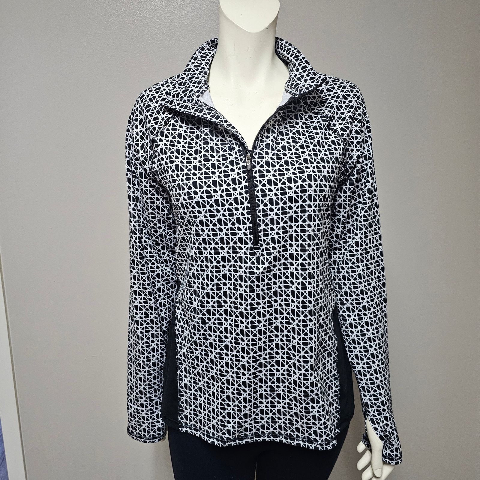 Champion Champion C9 Quarter Zip Geometric Print Black Panels Size M Size M / US 6-8 / IT 42-44 - 3 Thumbnail