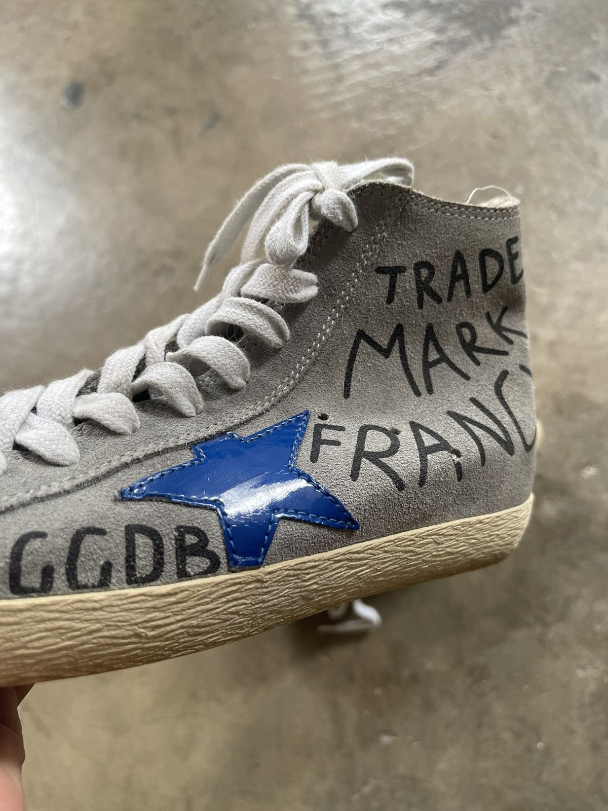 Golden Goose Golden Goose Francy Hi Top Sneakers Size US 5 / IT 35 - 4 Thumbnail