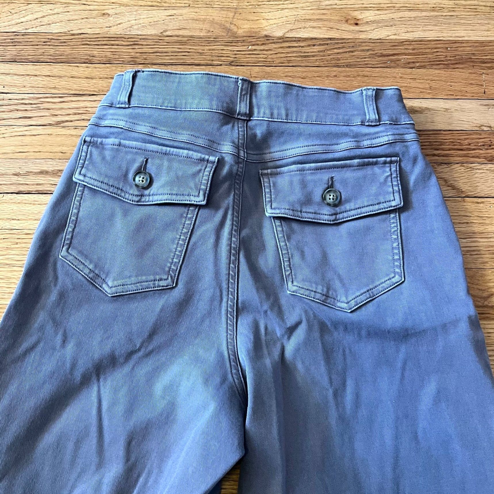 Spanx SPANX Pants Womens Medium Stretch Twill Cropped Wide Leg Khaki 20312R ** Purple M Regular Cropped Wide Leg Womens Pants Size 32" / US 10 / IT 46 - 5 Thumbnail