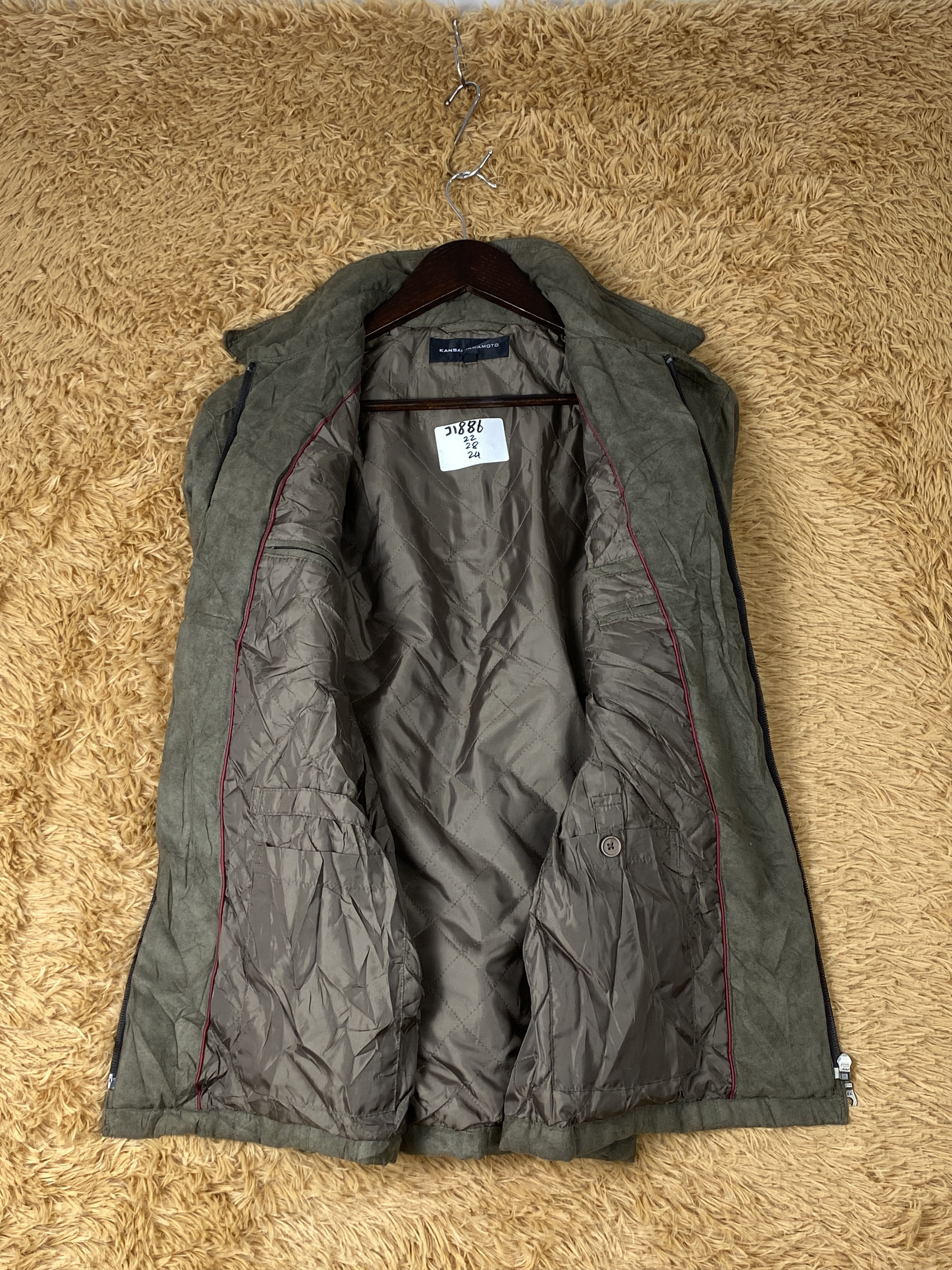 Kansai Yamamoto Vintage Kansai Yamamoto Quilted Lining Jacket J1886 Size US S / EU 44-46 / 1 - 6 Thumbnail