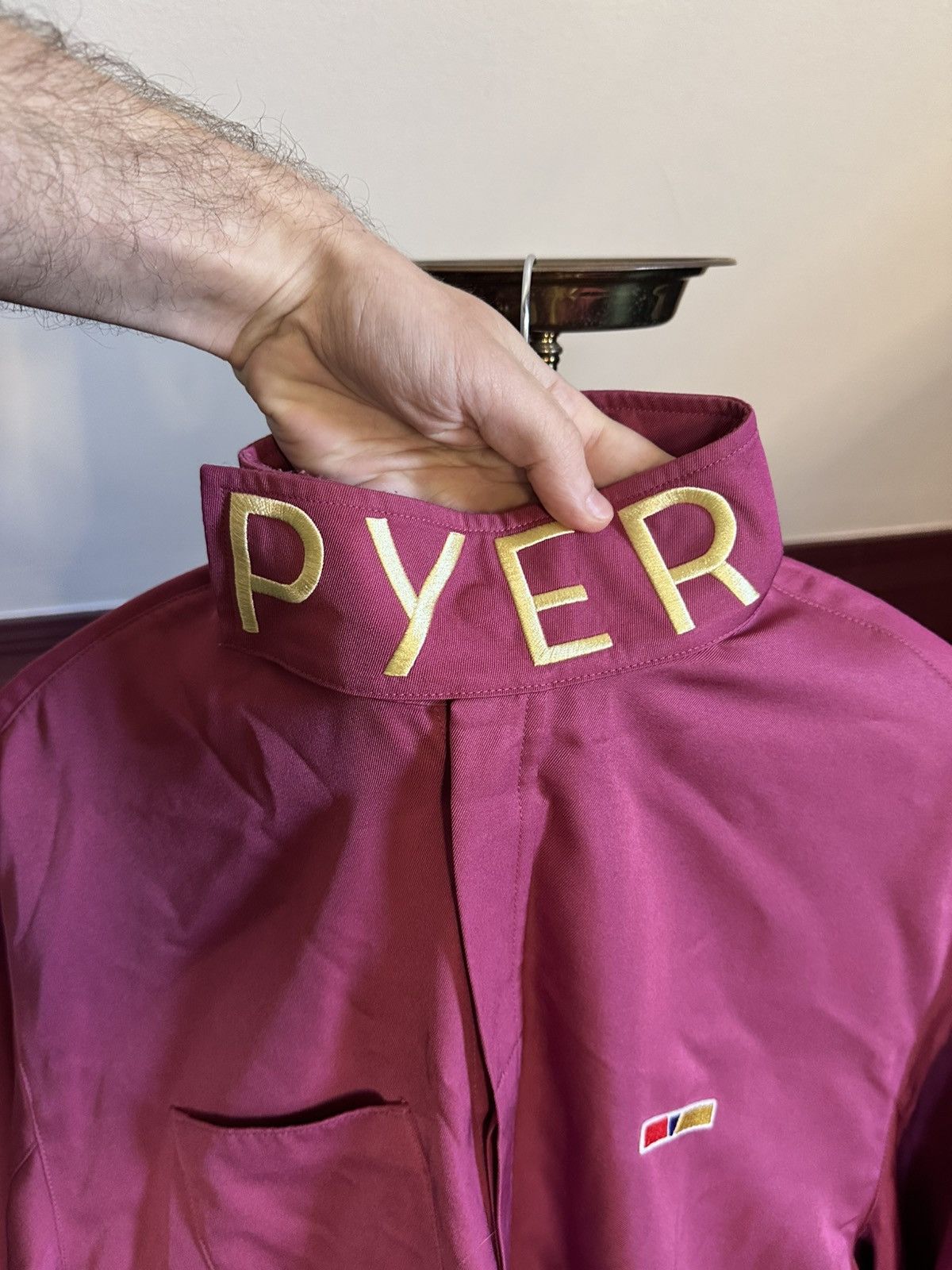 Pyer Moss PM x Reebok logo snap turtleneck magenta shirt jacket Size US S / EU 44-46 / 1 - 5 Thumbnail