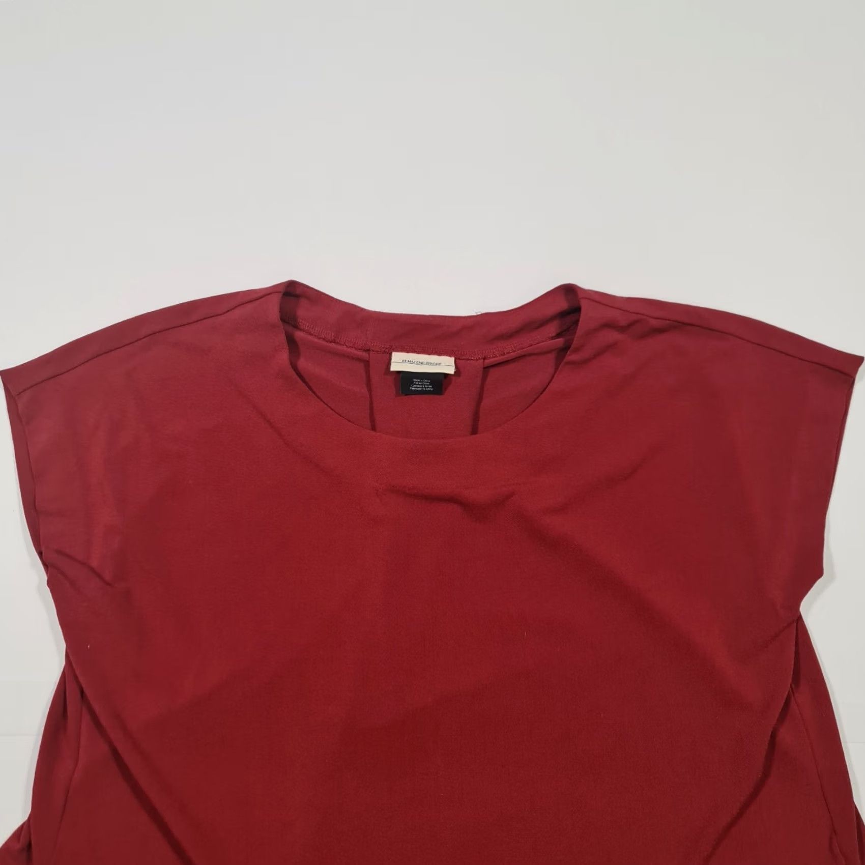 By Malene Birger By Malene Birger Dress Womens Red XS Short Sleeve Midi Fit & Flare Knee Length Size 26" / US 2 / IT 38 - 3 Thumbnail