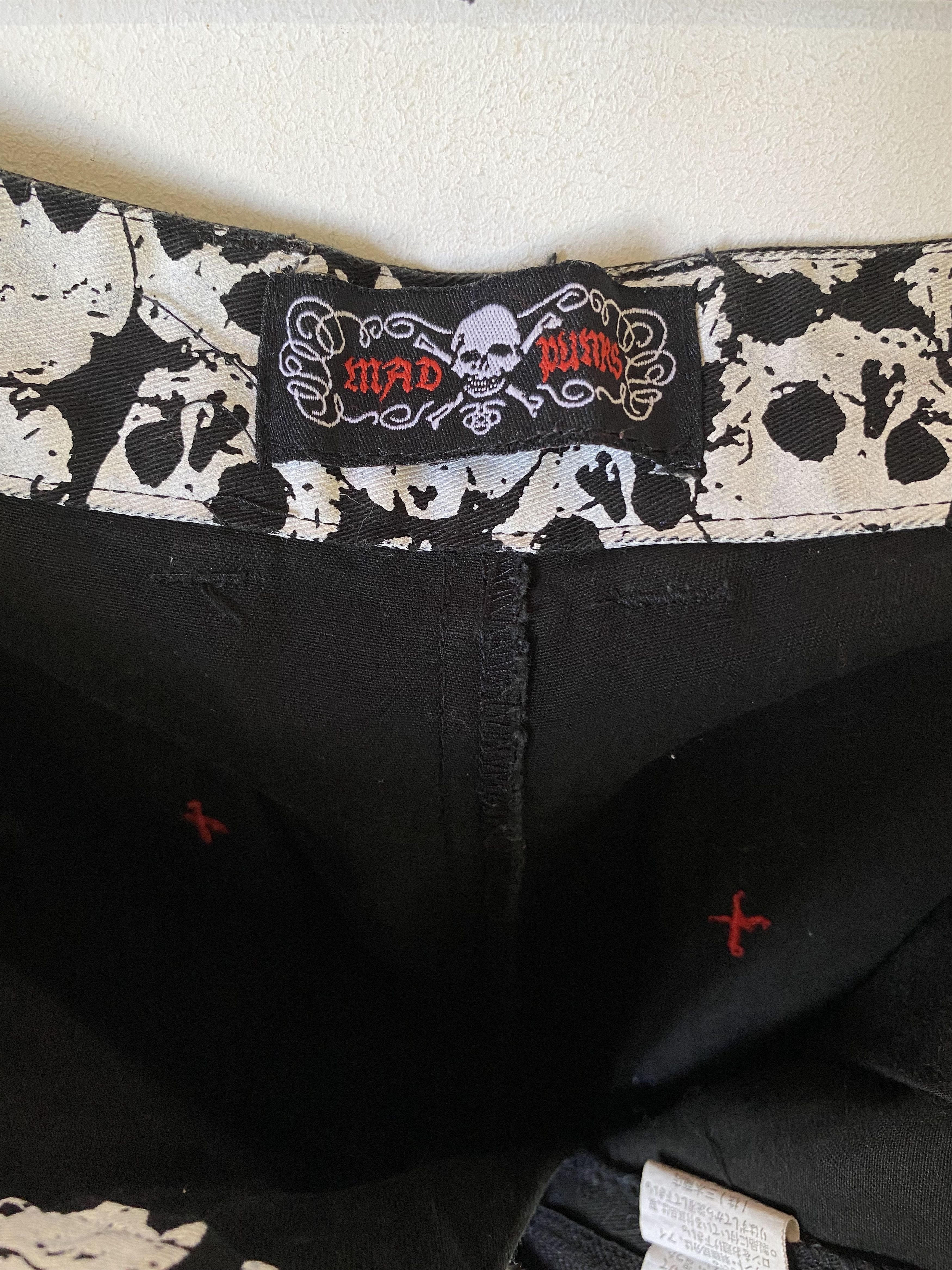 Hysteric Glamour × Japanese Brand 2000s Mad Punk printed zipped bondage pant Size US 29 - 10 Thumbnail