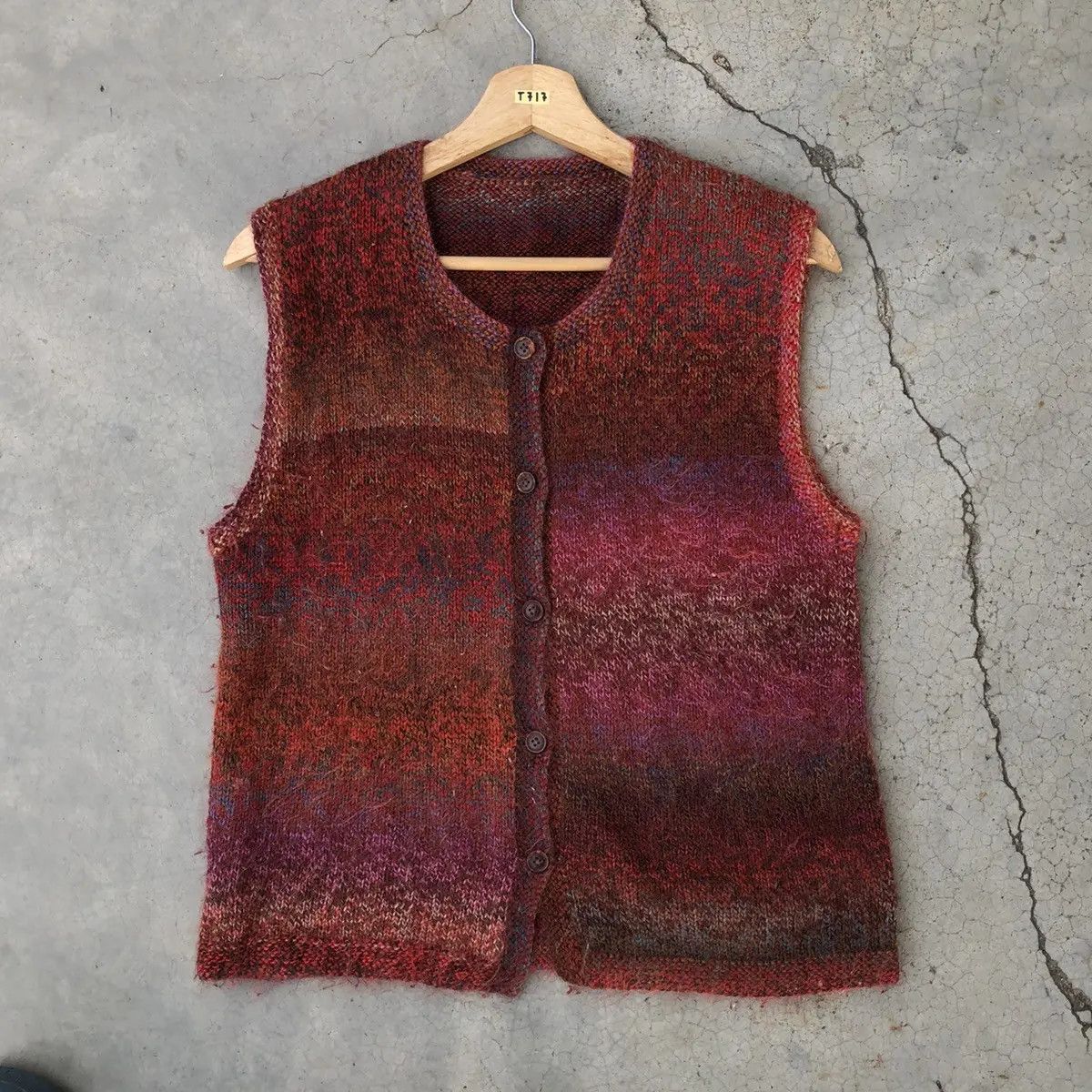 Vintage Very Rare Vest Stripe Fleece Size US S / EU 44-46 / 1 - 1 Thumbnail